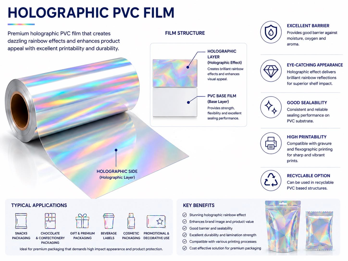 Holographic PVC Film 3 Holographic PVC Film