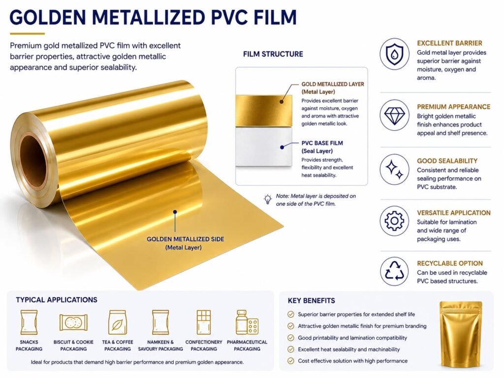 Metallized PVC Film Manufacturer in Delhi NCR