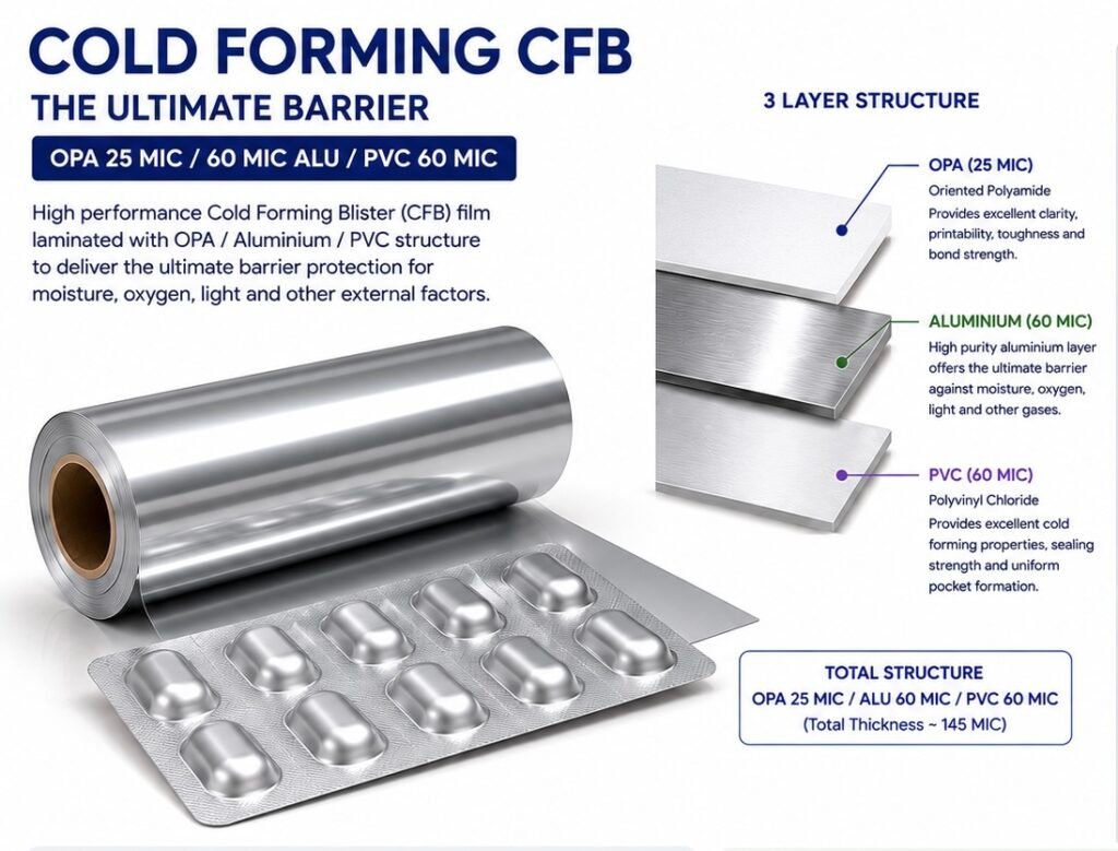 Cold Forming Blister Foil ( CFB) Alu-Alu