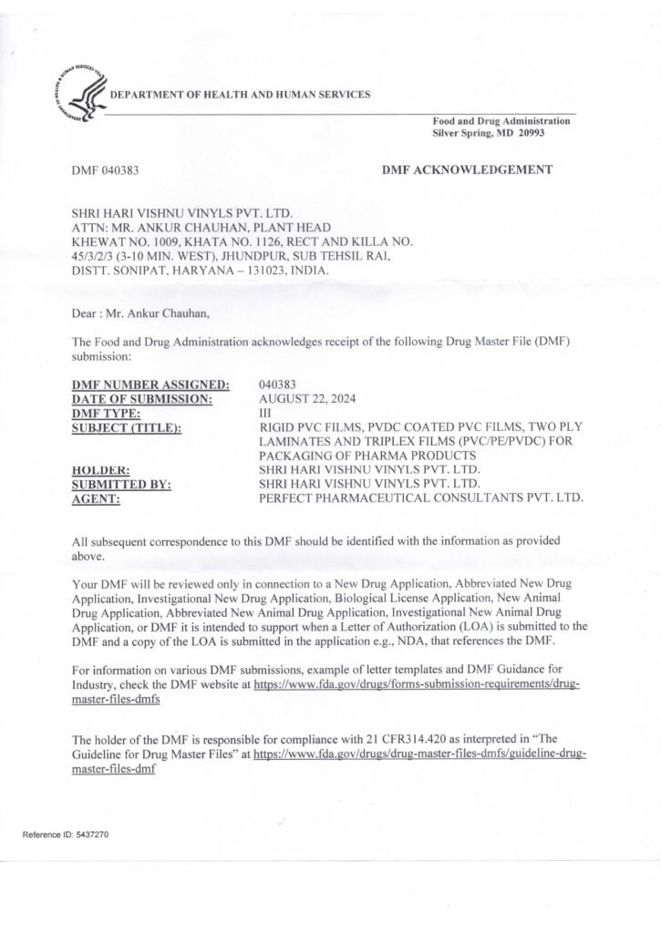 DMF Drug Master File.pdf 1 page 0001