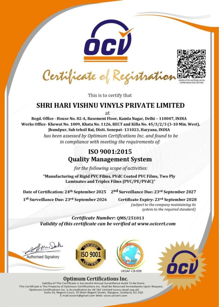 ISO 9001 2015 QMS Certificate 1 page 0001